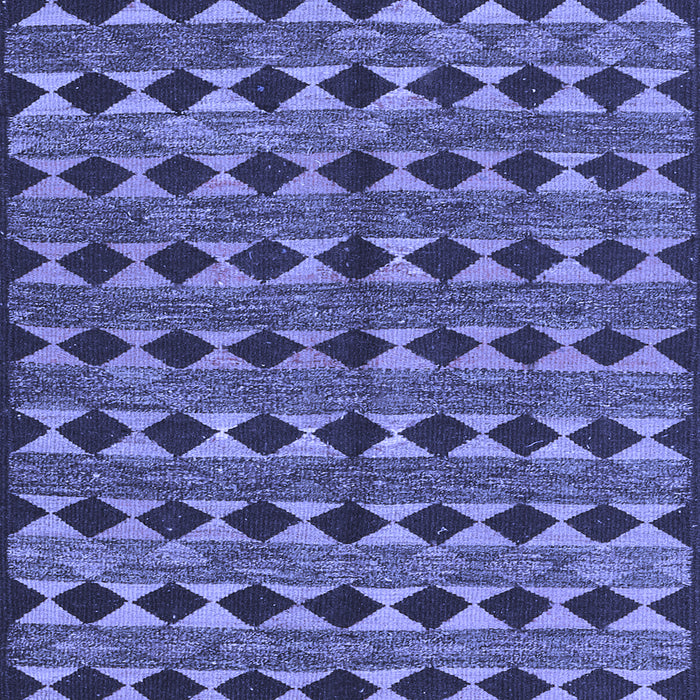 Abstract Blue Contemporary Rug, con2675blu