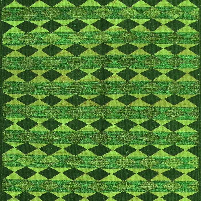 Serging Thickness of Machine Washable Abstract Green Contemporary Area Rugs, wshcon2675grn