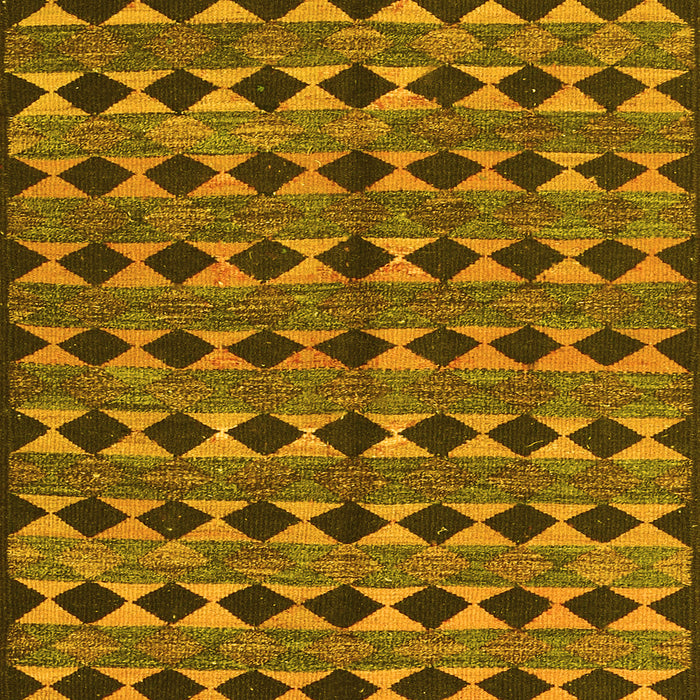 Abstract Yellow Contemporary Rug, con2675yw