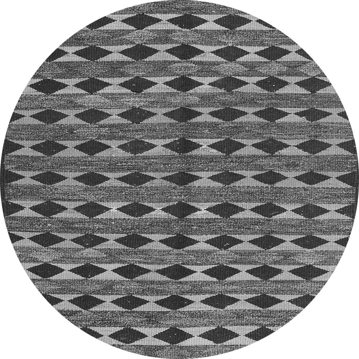 Square Abstract Gray Contemporary Rug, con2675gry