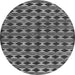 Square Abstract Gray Contemporary Rug, con2675gry