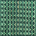 Square Machine Washable Abstract Turquoise Contemporary Area Rugs, wshcon2675turq