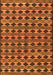 Serging Thickness of Machine Washable Abstract Orange Contemporary Area Rugs, wshcon2675org