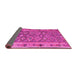 Sideview of Southwestern Pink Country Rug, con2676pnk