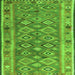 Serging Thickness of Southwestern Green Country Rug, con2676grn