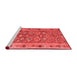 Country Red Washable Rugs