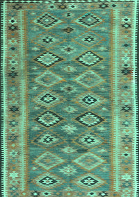 Southwestern Turquoise Country Rug, con2676turq