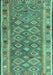 Southwestern Turquoise Country Rug, con2676turq