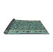 Sideview of Southwestern Light Blue Country Rug, con2676lblu