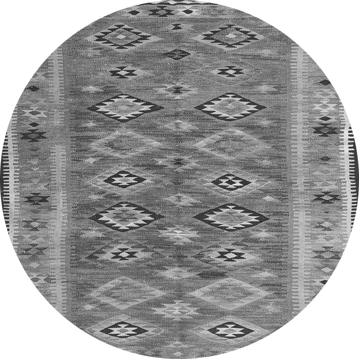 Machine Washable Southwestern Gray Country Rug, wshcon2676gry