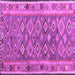 Square Southwestern Purple Country Rug, con2676pur