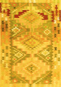 Southwestern Yellow Country Rug, con2677yw