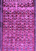 Machine Washable Abstract Purple Contemporary Area Rugs, wshcon2678pur