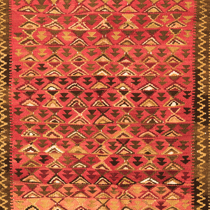 Abstract Orange Contemporary Rug, con2678org