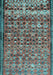 Abstract Light Blue Contemporary Rug, con2678lblu