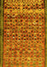 Machine Washable Abstract Yellow Contemporary Rug, wshcon2678yw