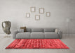 Contemporary Red Washable Rugs