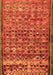 Serging Thickness of Machine Washable Abstract Orange Contemporary Area Rugs, wshcon2678org