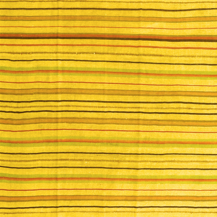 Machine Washable Solid Yellow Modern Rug, wshcon2679yw