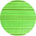 Square Solid Green Modern Rug, con2679grn