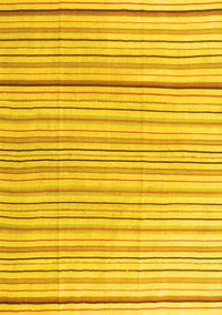 Solid Yellow Modern Rug, con2679yw