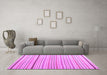 Machine Washable Solid Purple Modern Area Rugs in a Living Room, wshcon2679pur