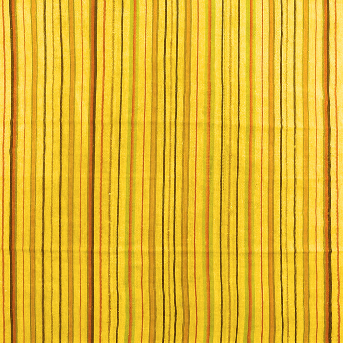 Square Solid Yellow Modern Rug, con2679yw