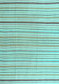 Solid Light Blue Modern Rug, con2679lblu