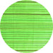 Machine Washable Solid Green Modern Area Rugs, wshcon2679grn