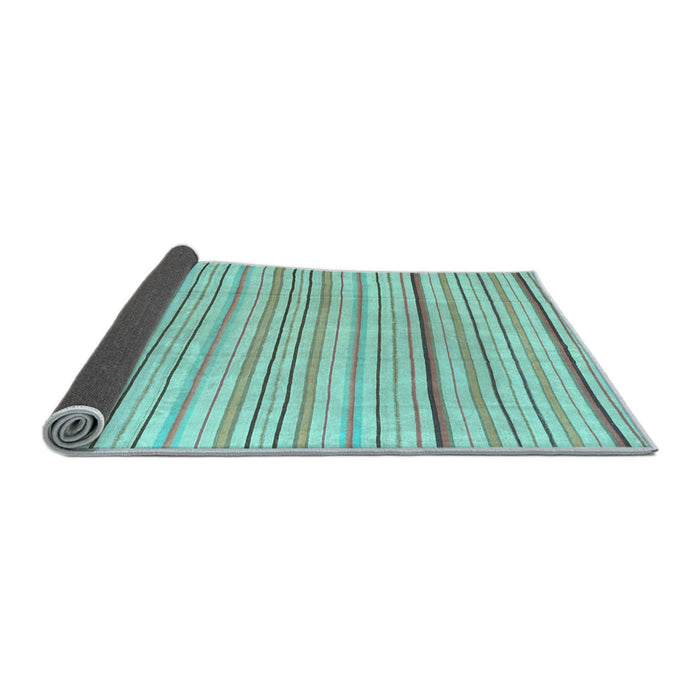 Sideview of Solid Light Blue Modern Rug, con2679lblu