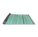 Sideview of Solid Light Blue Modern Rug, con2679lblu