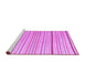 Sideview of Machine Washable Solid Purple Modern Area Rugs, wshcon2679pur