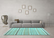 Machine Washable Solid Light Blue Modern Rug in a Living Room, wshcon2679lblu