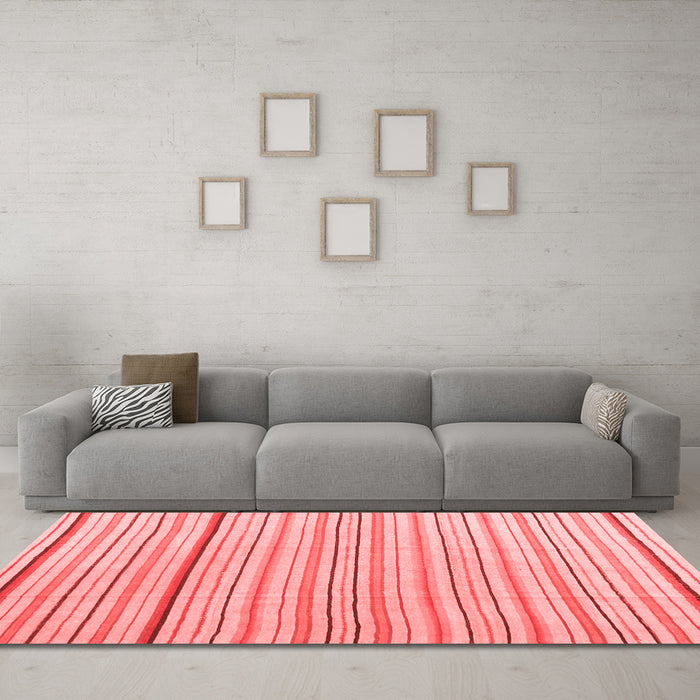 Modern Red Washable Rugs