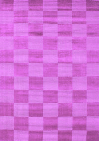 Checkered Purple Modern Rug, con267pur