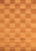 Checkered Orange Modern Rug, con267org