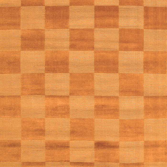 Checkered Orange Modern Rug, con267org