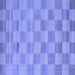 Square Checkered Blue Modern Rug, con267blu