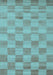 Machine Washable Checkered Light Blue Modern Rug, wshcon267lblu
