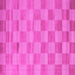 Square Checkered Pink Modern Rug, con267pnk