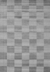 Checkered Gray Modern Rug, con267gry