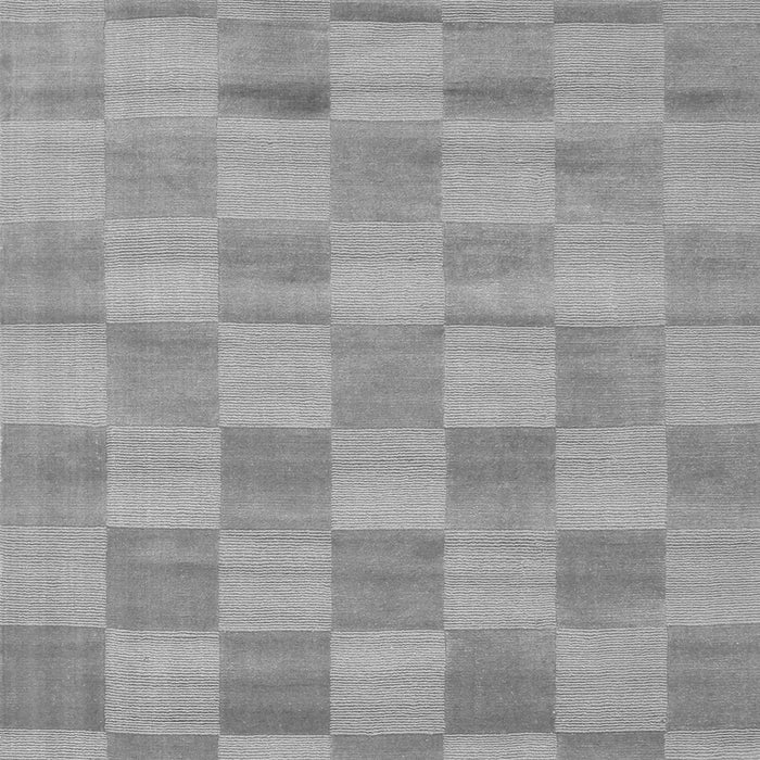 Checkered Gray Modern Rug, con267gry