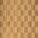 Square Checkered Brown Modern Rug, con267brn