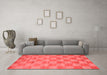 Modern Red Washable Rugs