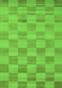 Checkered Green Modern Rug, con267grn