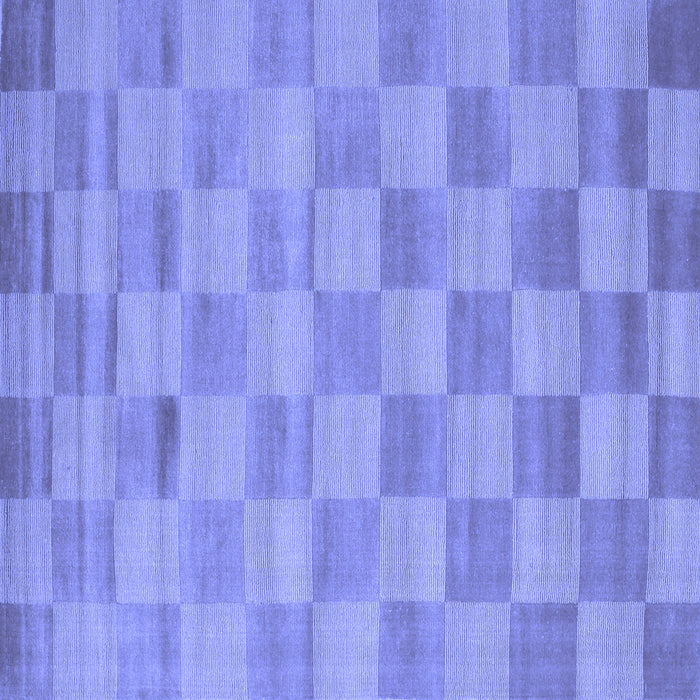 Square Machine Washable Checkered Blue Modern Rug, wshcon267blu