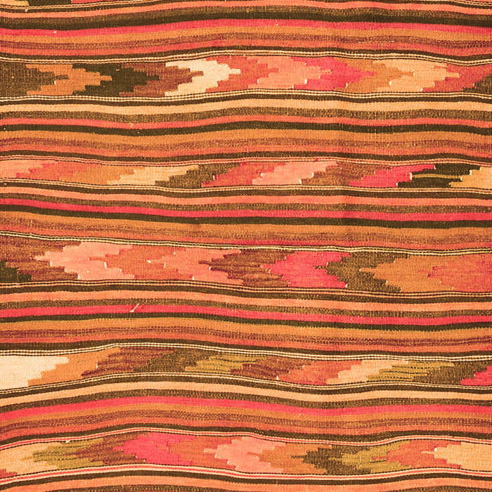 Serging Thickness of Machine Washable Southwestern Orange Country Area Rugs, wshcon2680org