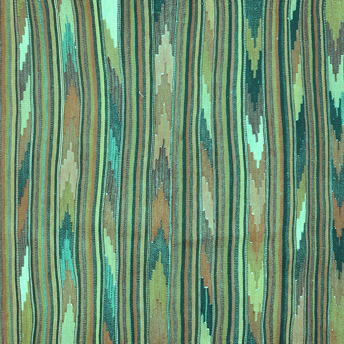 Square Southwestern Turquoise Country Rug, con2680turq