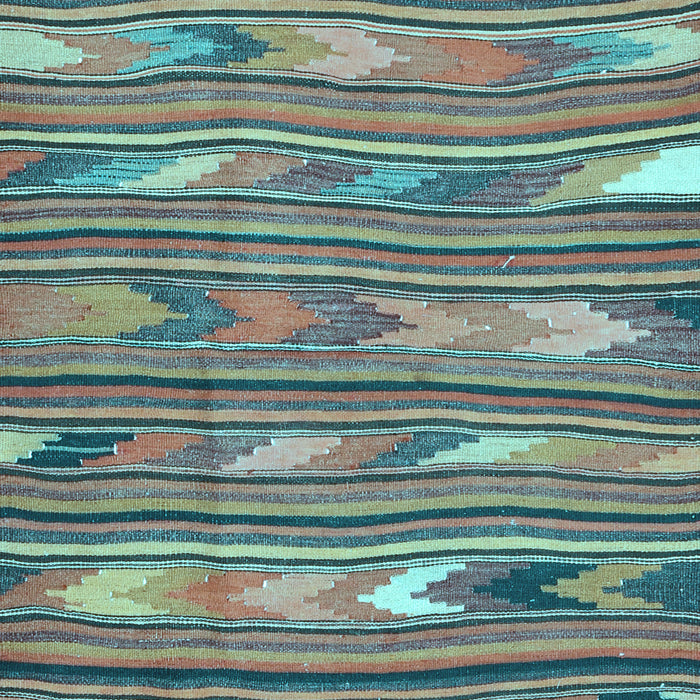 Southwestern Light Blue Country Rug, con2680lblu