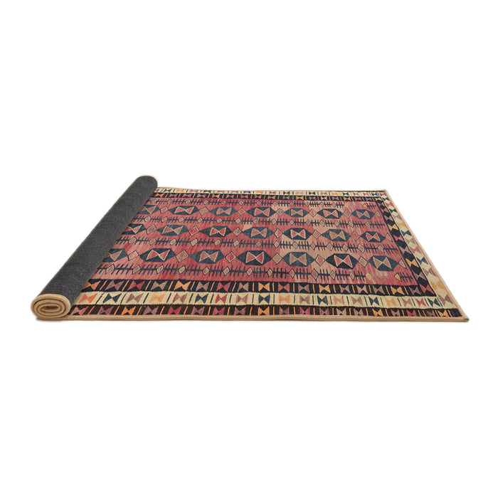 Thickness of Contemporary Chestnut Brown Modern Rug, con2681